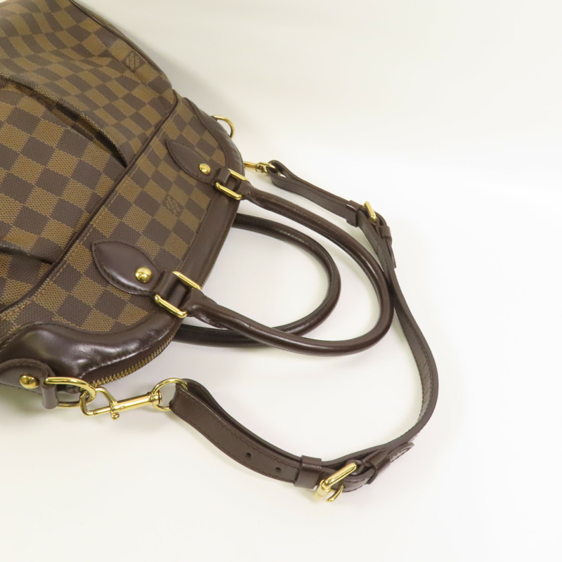 LOUIS VUITTON Damier Trevi PM 金扣手挽肩背兩用袋-5