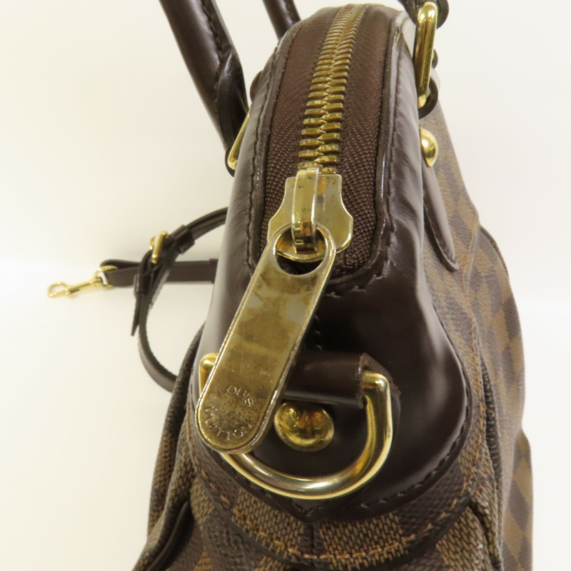 LOUIS VUITTON Damier Trevi PM 金扣手挽肩背兩用袋-7