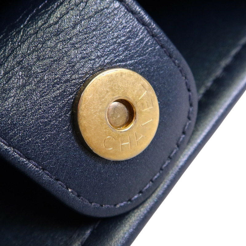 CHANEL 牛仔布Hobo Bag金扣鏈帶手挽肩背兩用袋-14