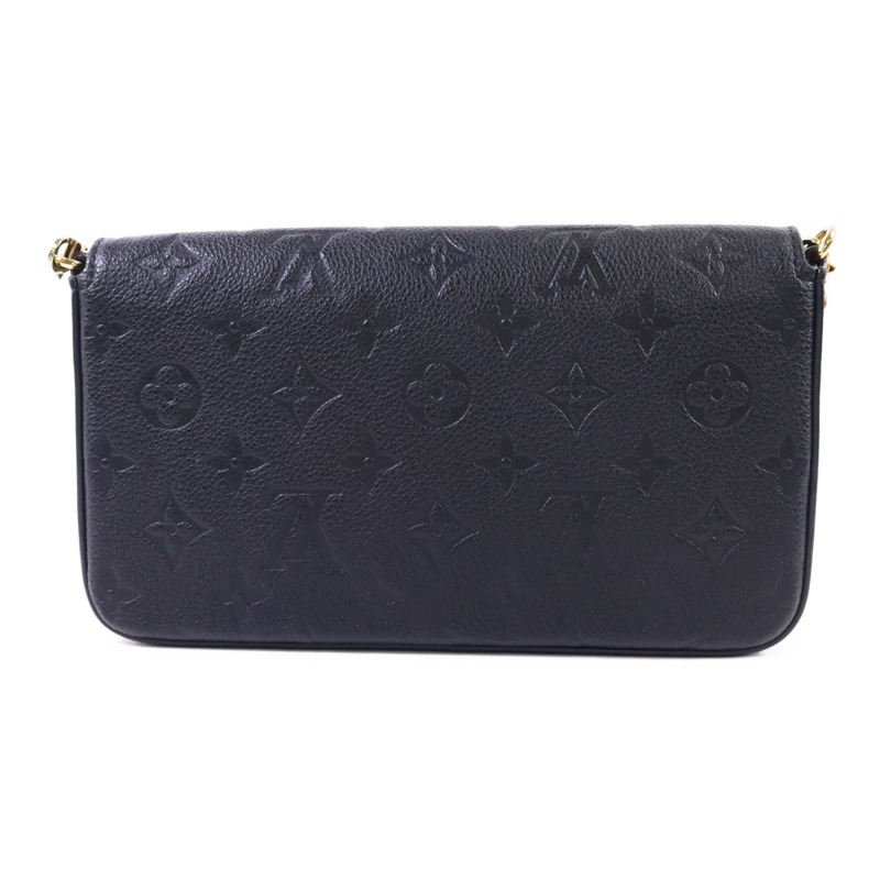 LOUIS VUITTON Monogram Empreinte Felicie Pochette金扣鏈帶肩背袋-3