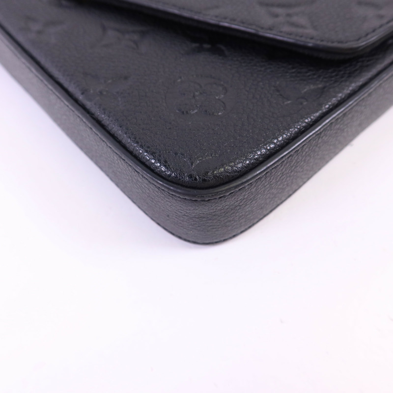 LOUIS VUITTON Monogram Empreinte Felicie Pochette金扣鏈帶肩背袋-13
