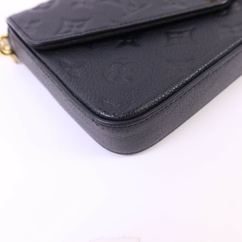 LOUIS VUITTON Monogram Empreinte Felicie Pochette金扣鏈帶肩背袋-14