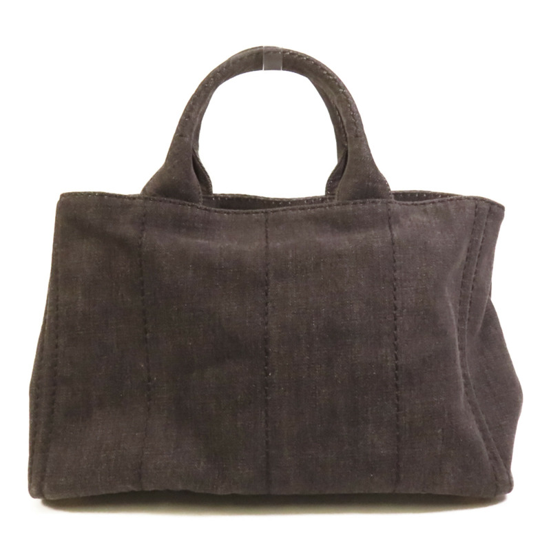 PRADA Denim Canapa金扣手挽肩背兩用袋-1