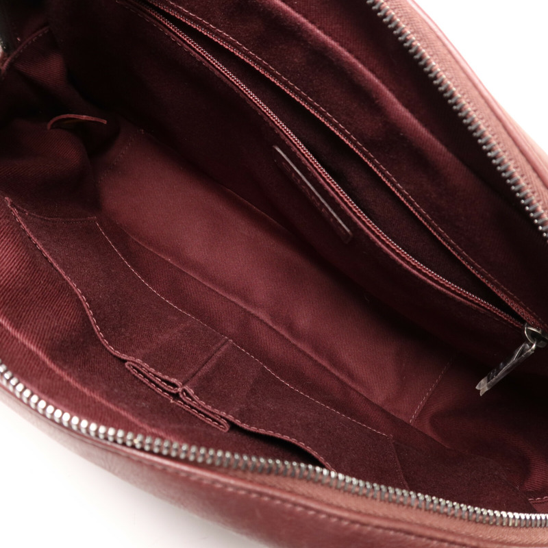 CHANEL 牛皮皮革Chain Shoulder銀扣鏈帶肩背袋-4