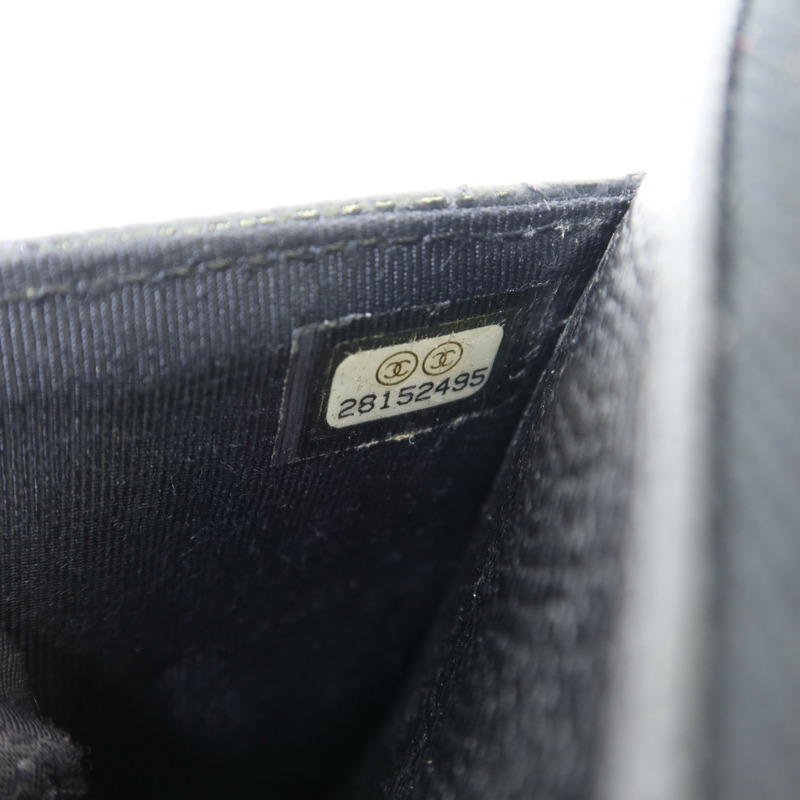 CHANEL 牛皮皮革WOC Wallet On Chain銀扣鏈帶肩背袋-8