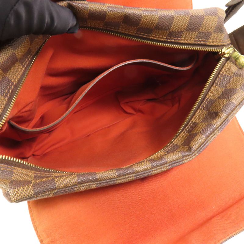 LOUIS VUITTON Damier Naviglio金扣肩背袋-4