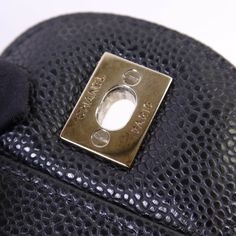 CHANEL 牛皮皮革Maxi Classic銀扣鏈帶肩背袋-9