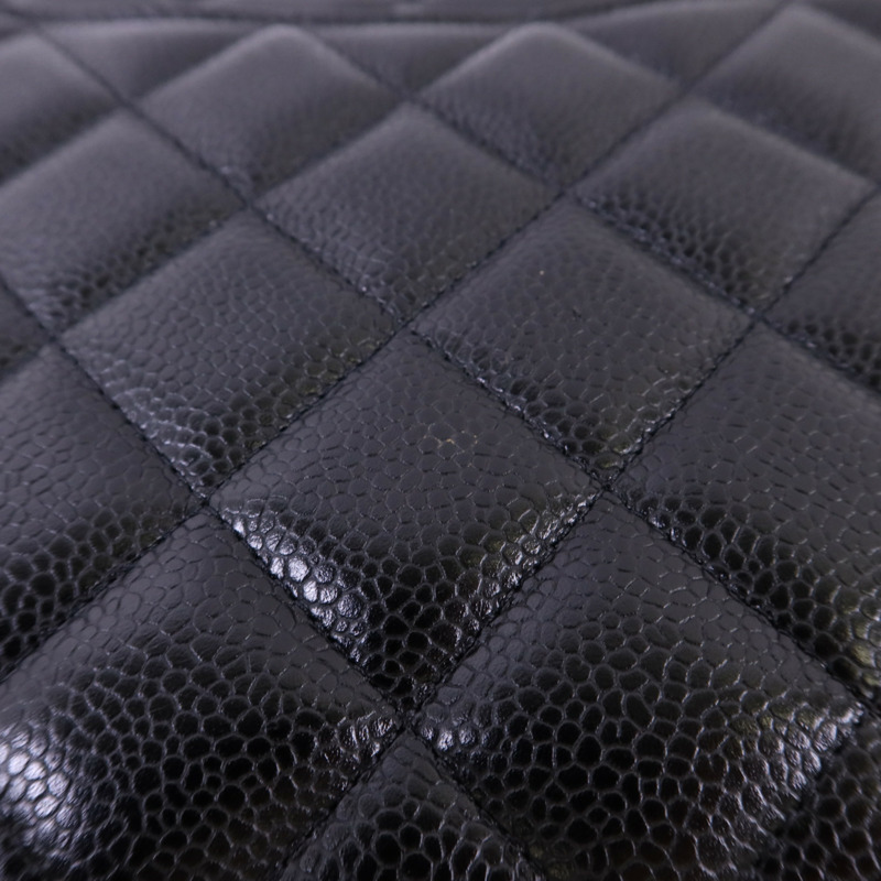 CHANEL 牛皮皮革Maxi Classic銀扣鏈帶肩背袋-15