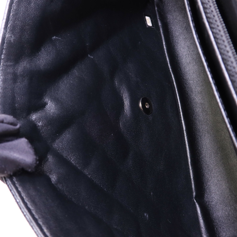 CHANEL 牛皮皮革Maxi Classic銀扣鏈帶肩背袋-16