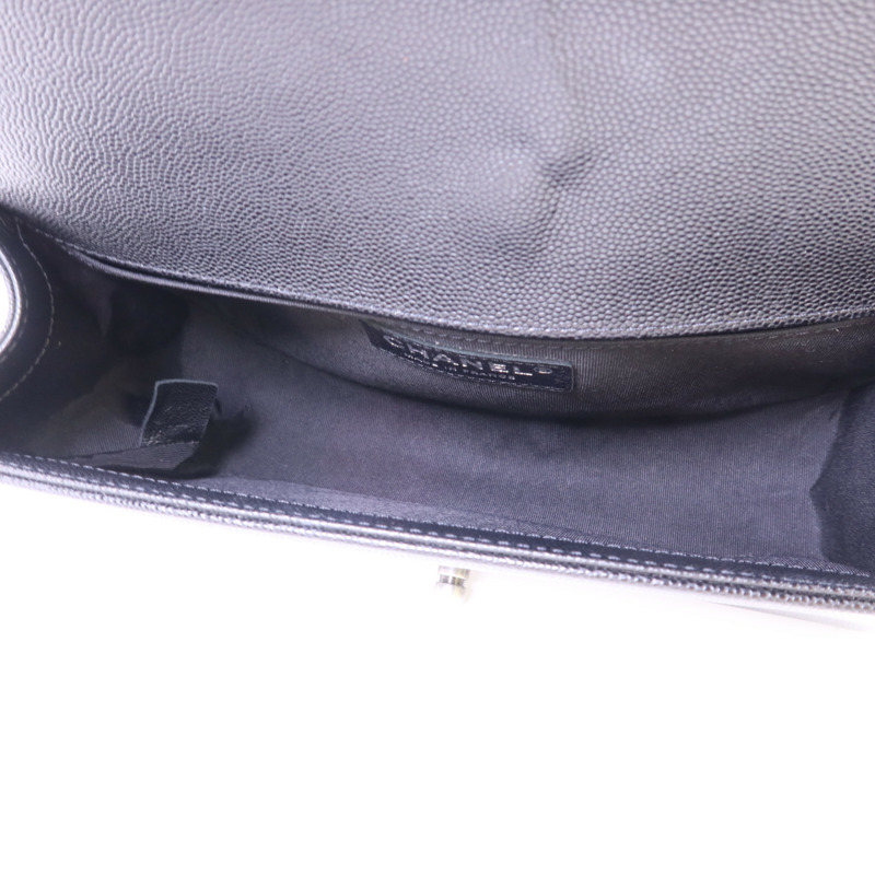 CHANEL 牛皮皮革Boy 25鏈帶肩背袋-6