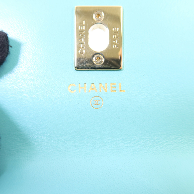 CHANEL 羊皮皮革Trendy CC金扣鏈帶肩背袋-7