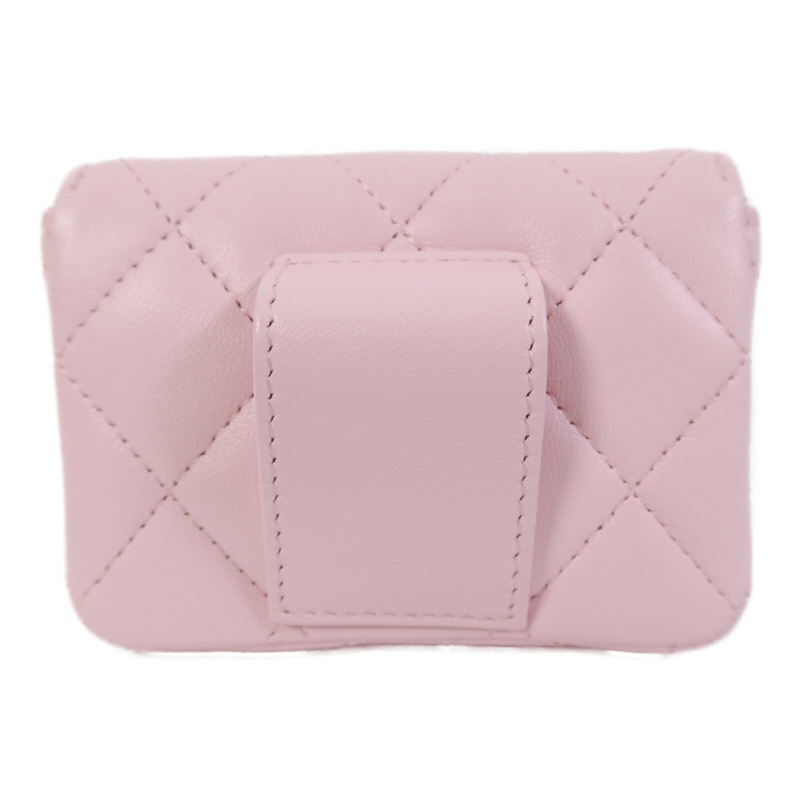 CHANEL 羊皮皮革Waist Bag金扣鏈帶腰包-1