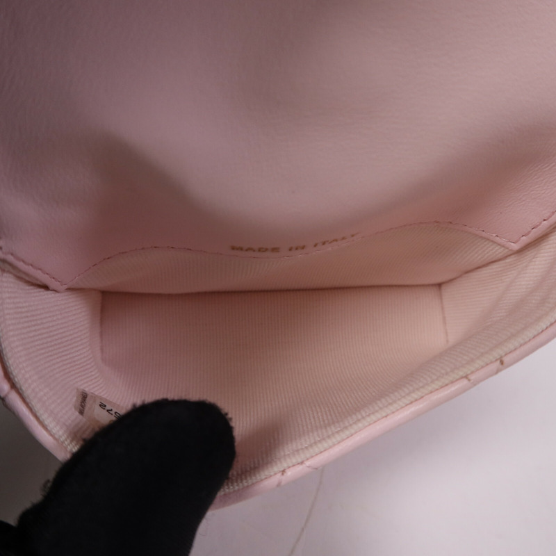 CHANEL 羊皮皮革Waist Bag金扣鏈帶腰包-4