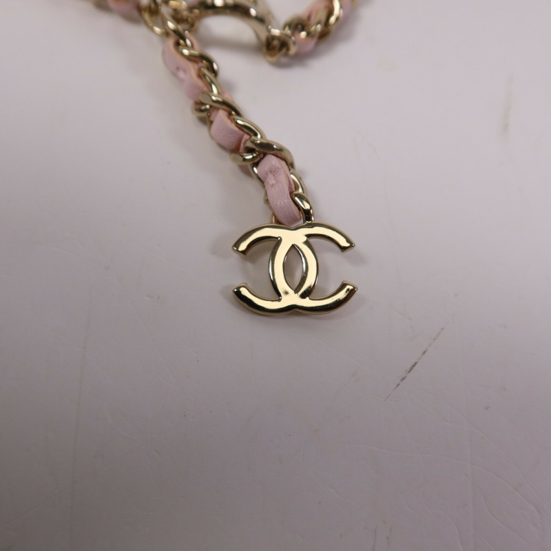 CHANEL 羊皮皮革Waist Bag金扣鏈帶腰包-14