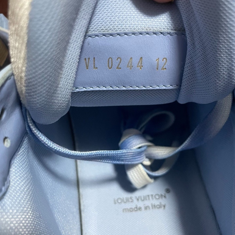 Lv Trainer白藍 正品路易威登休閒鞋 男款 海藍色 46碼-4