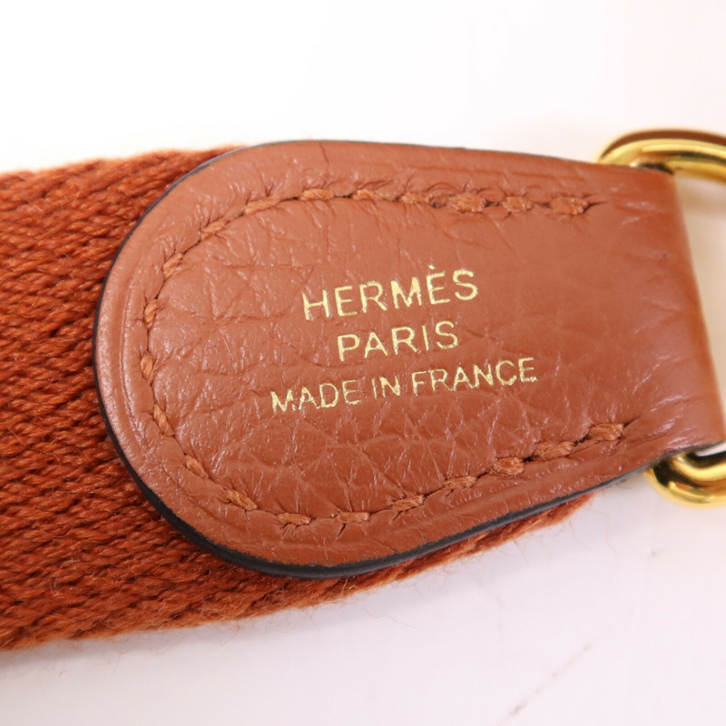 HERMES Clemence皮革Evelyne TPM金扣肩背袋Cuivre-5