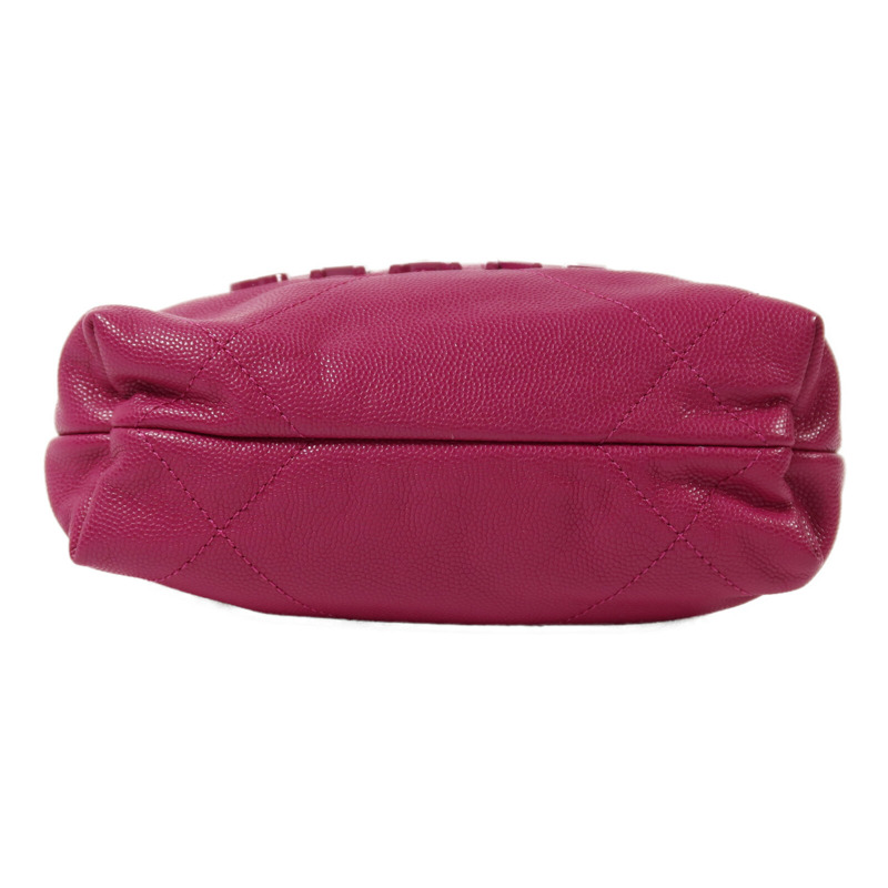 CHANEL 牛皮皮革Mini 22金扣鏈帶手挽肩背兩用袋-3