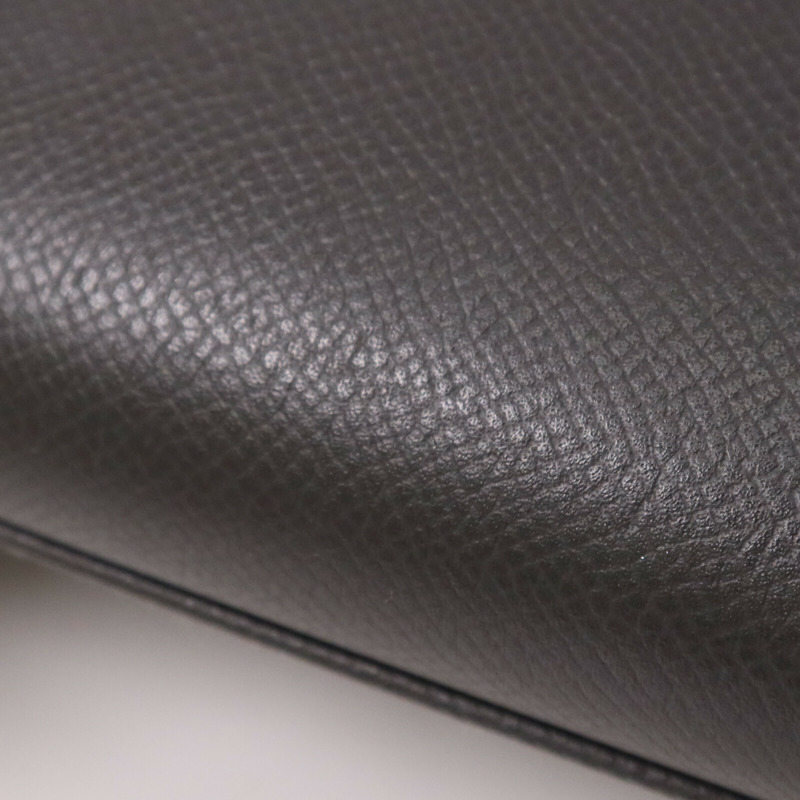 HERMES Epsom皮革Kelly 32銀扣手挽肩背兩用袋Grey-14