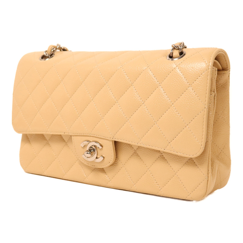 CHANEL 牛皮皮革Classic 25銀扣鏈帶肩背袋-2