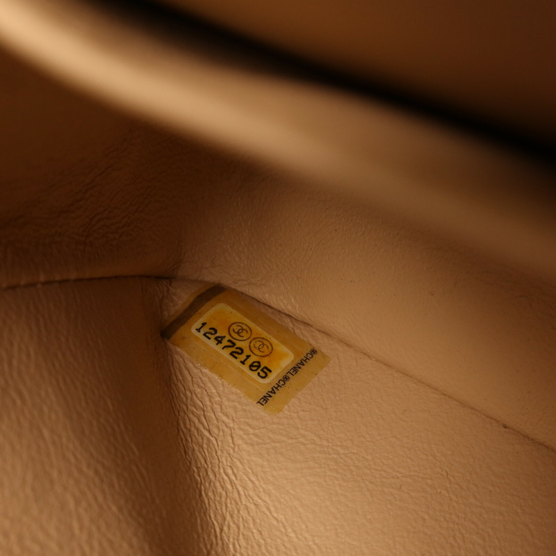 CHANEL 牛皮皮革Classic 25銀扣鏈帶肩背袋-7