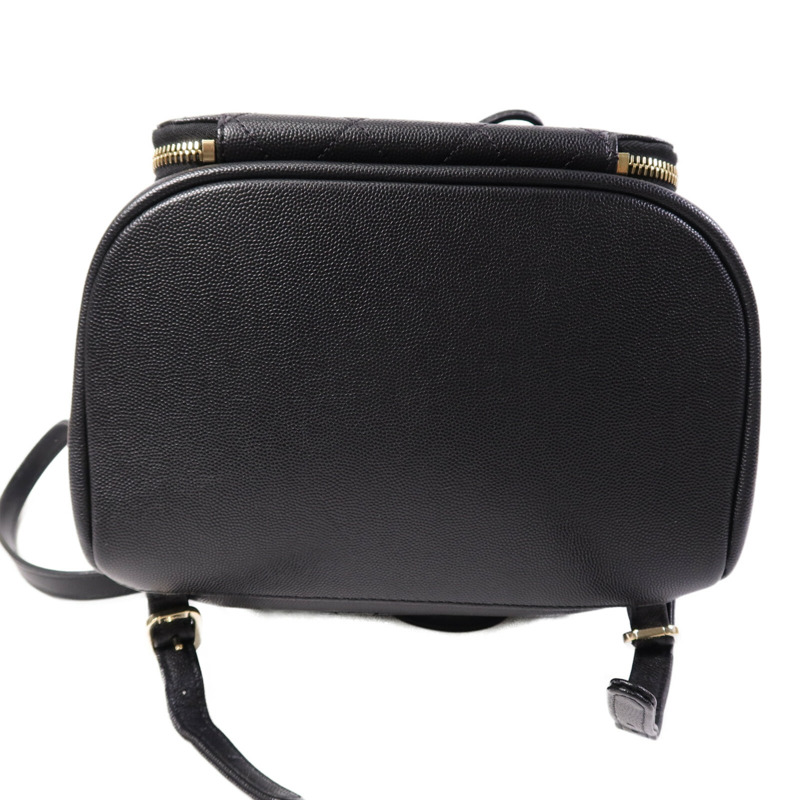 CHANEL 牛皮皮革Affinity Backpack金扣鏈帶背包-3