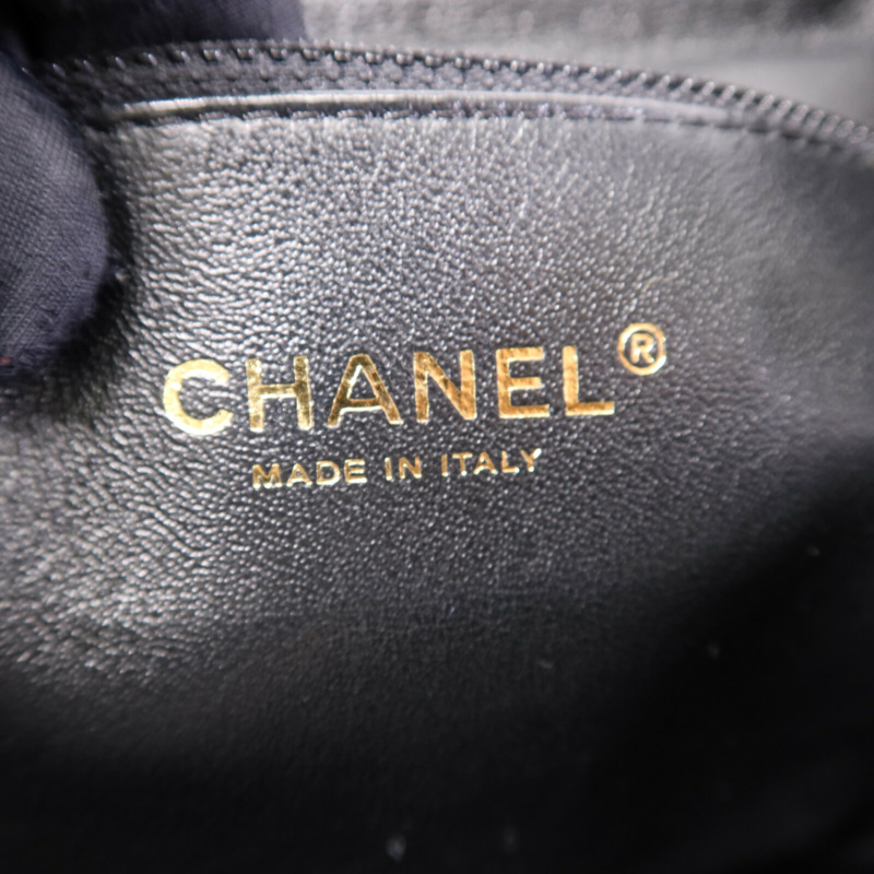 CHANEL 牛皮皮革Affinity Backpack金扣鏈帶背包-5