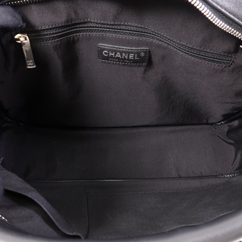 CHANEL 牛皮皮革Shoulder Bag銀扣鏈帶肩背袋-4