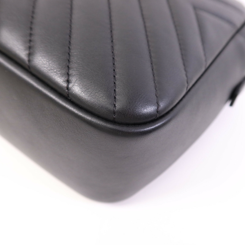 CHANEL 牛皮皮革Shoulder Bag銀扣鏈帶肩背袋-9