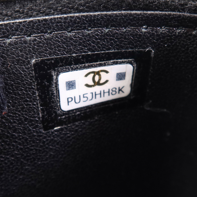 CHANEL 羊皮皮革Top Handle Vanity Case金扣手挽肩背兩用袋-7