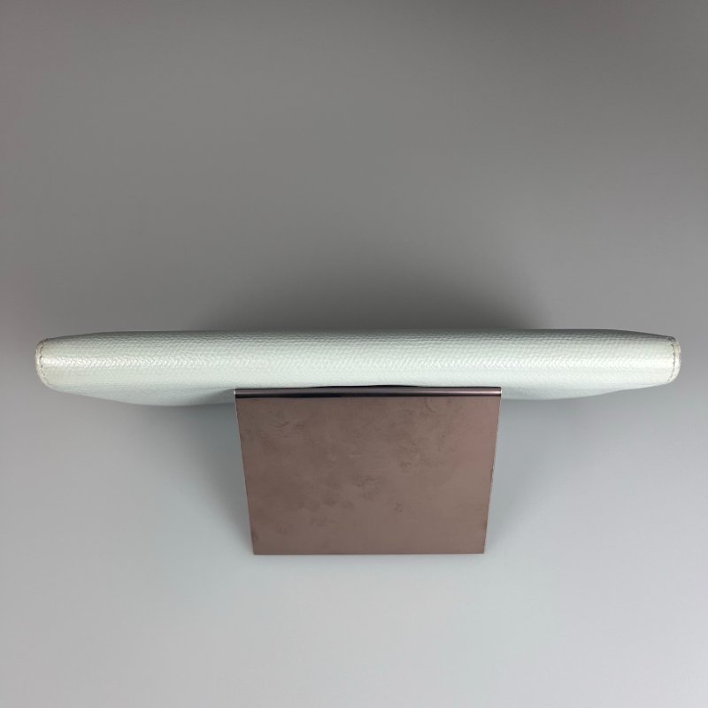 CHANEL VINTAGE釦式長夾 綠 9開-5