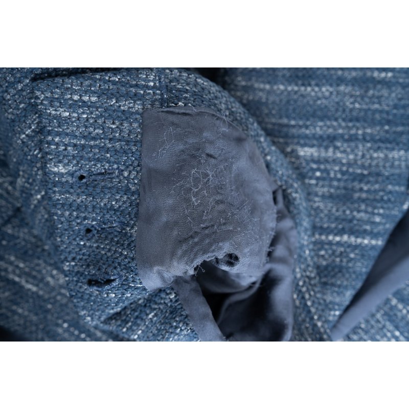 CHANEL香奈兒海軍藍粗花呢外套夾克-5