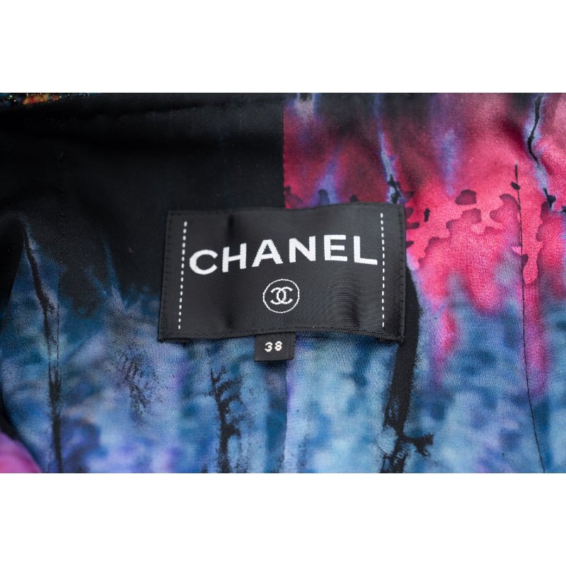 CHANEL香奈兒真絲粗花呢夾克外套-2