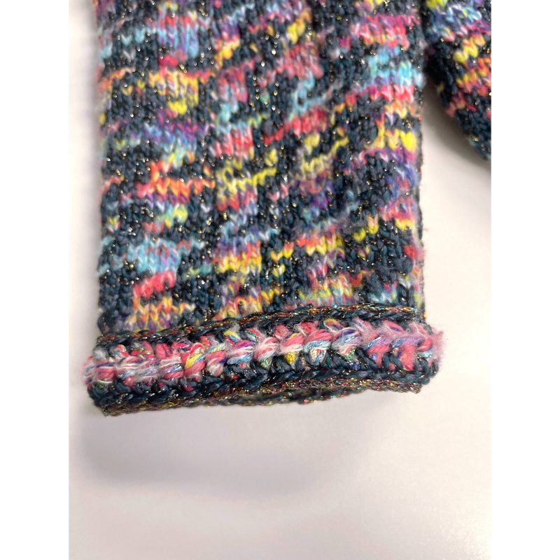 CHANEL香奈兒真絲粗花呢夾克外套-5