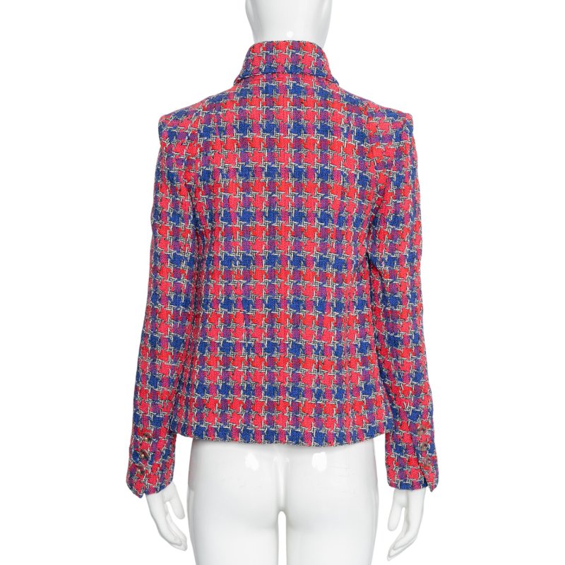 CHANEL香奈兒千鳥格粗花呢Tweed Jacket-1
