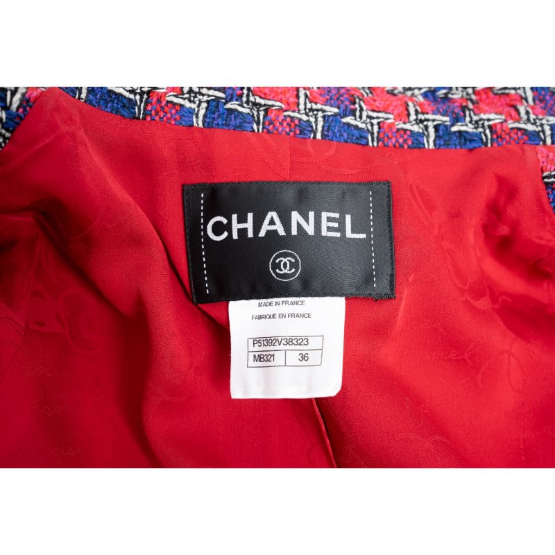CHANEL香奈兒千鳥格粗花呢Tweed Jacket-2