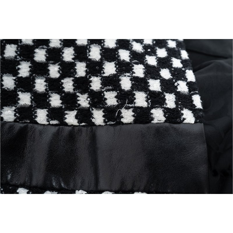 CHANEL香奈兒皮革飾邊夾克外套-5