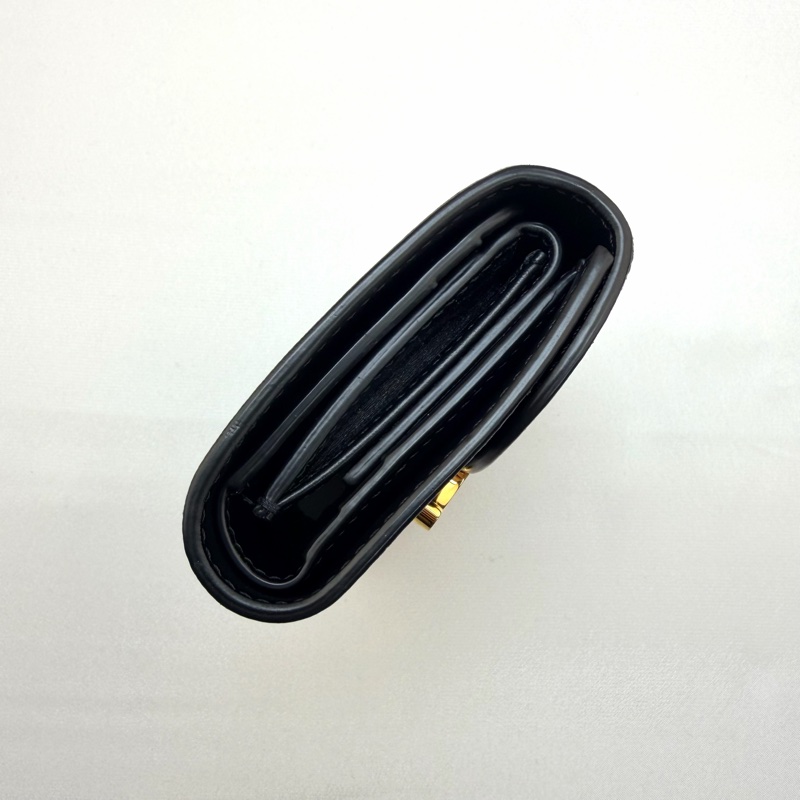 celine 黑凱旋三折短夾-6