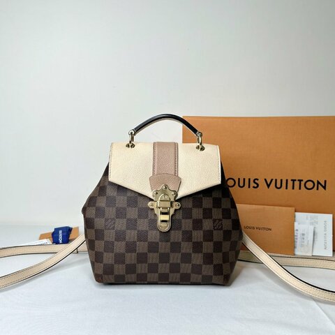 LV Clapton棋盤格雙肩背包