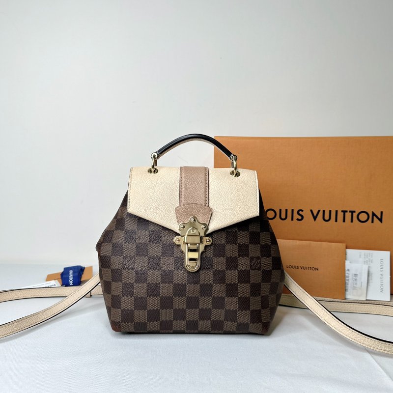 LV Clapton棋盤格雙肩背包-0