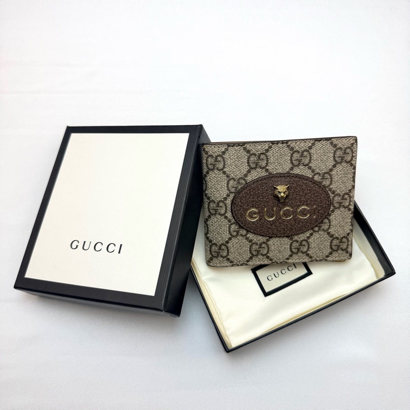 gucci 473954 黃虎頭短夾-0