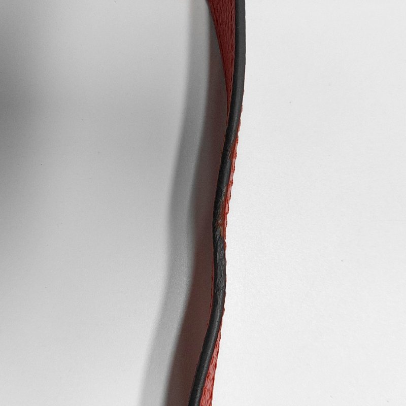 LOUIS VUITTON CAPUCINES紅色牛皮單肩包銀色五金可拆卸肩帶-10