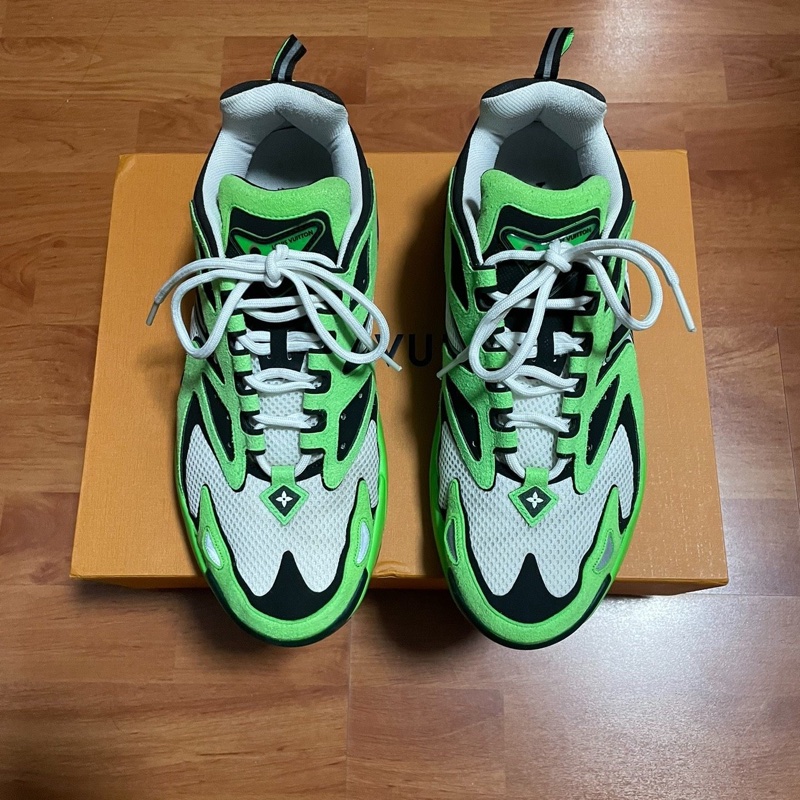 路易威登Lv Runner Tatic低幫休閒鞋 男款 綠色41碼-9