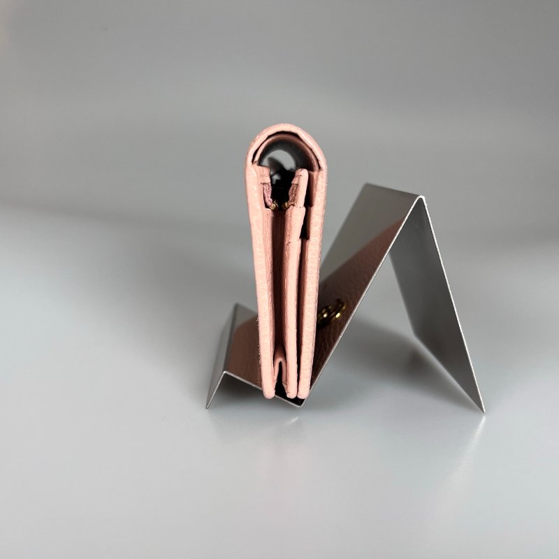 GUCCI 456126  粉Marmont對開釦式短夾-3