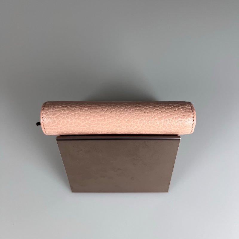 GUCCI 456126  粉Marmont對開釦式短夾-5