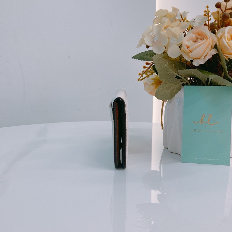 MS0514 COACH 蔻馳象牙白色卡包連鎖匙扣位CARD CASE CALFKSKIN-2