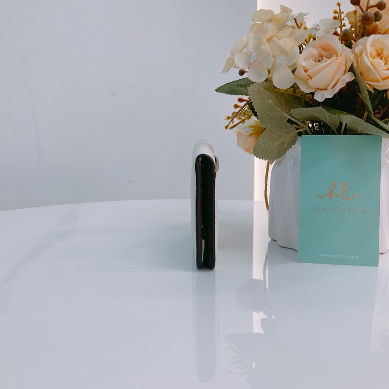 MS0514 COACH 蔻馳象牙白色卡包連鎖匙扣位CARD CASE CALFKSKIN-3