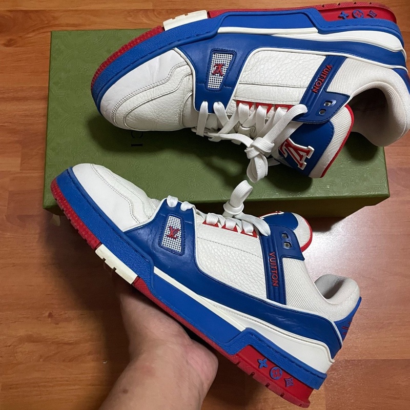 Lv Trainer白藍 路易威登鋼鐵俠配色 尺碼：44碼-8