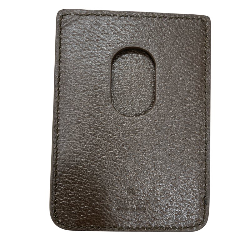 GUCCI 古馳 817197 GG SUPREME 皮革卡夾包 米色-1