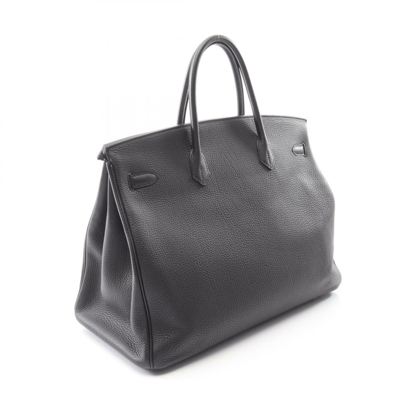 愛馬仕 Birkin 40 手提包，Togo 皮革，黑色，二手，女士，帶五金配件。-1