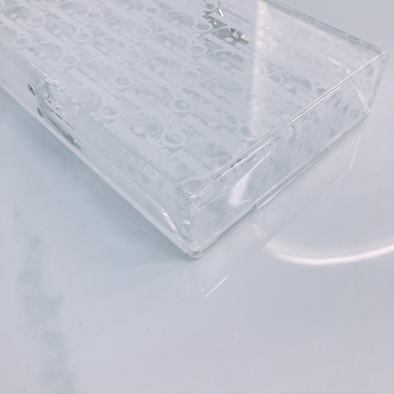 MS0515 CHRISTIAN DIOR 迪奧經典花紋透明水晶硬盒子包包VERTICAL POUCH PLEXIGLASS TRANSLUCENT-19